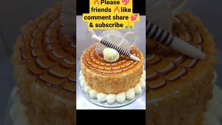 🔥😱butterscotch cake decorating ideas😱💡/#cake#making #trending#viral #shorts#chocolate #yummy 🔥