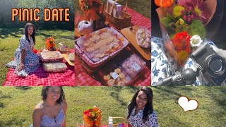 Fall Picnic Vlog🍁| Sip & Paint | Vlogtober | *pinterest aesthetic picnic*