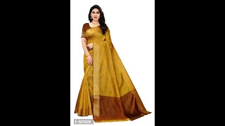 Self Pattern Cotton Silk Sarees With Blouse Piece