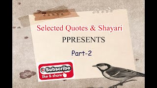 Selected Quotes and Shayari Part 2