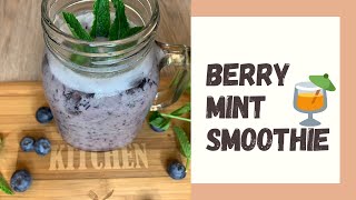 Blueberry mint smoothie // Extremely healthy drink