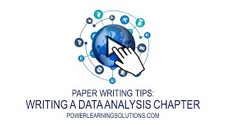 Writng a Data Analysis Chapter