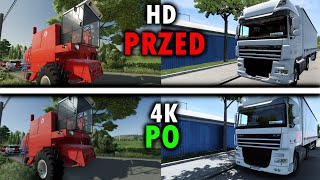 GRAFIKA 4k do ETS2 FS22 i innych simulatorów. | BEZ SPADKÓW FPS