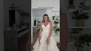 Trying on my wedding dress post partum 👰‍♀️