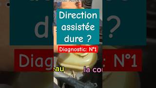 problème direction assistée dure | comment faire le diagnostic| point N°1  #shortsvideo #automobile