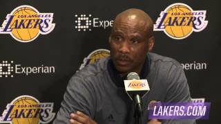 Byron Scott Postgame Interview   Nuggets vs Lakers   February 10, 2015   NBA 2014 15 Seaso