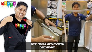 tips pemasangan getah pintu peti sejuk