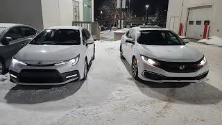 Battle of the Midtrims-- 2019/20/21 Toyota Corolla vs 2019/20/21 Honda Civic TAGALOG Car Review