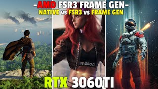 RTX 3060TI - AMD FSR 3 Frame Generation On vs Off - Side by Side Test