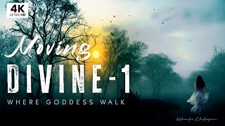 MOVING DIVINE  1 - Dark Forest 4K Nature Ambience Relaxation Film | Female Vocal Peaceful Music