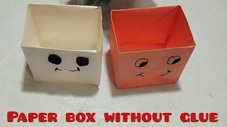 DIY Paper Box /Easy Origami Box Tutorial / School Crafts | สอนพับกล่องกระดาษง่ายๆ|organiz box2024