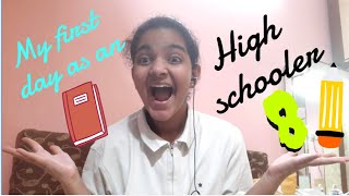 My First Day as an HIGH SCHOOLER | 8th grade | Aaliya Amreen