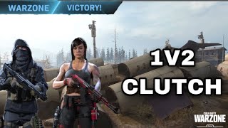 1V2 CLUTCH WARZONE DUOS WIN!!!!