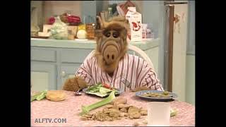 Alf singing down by the dinner plate song !#ALF alf show alf