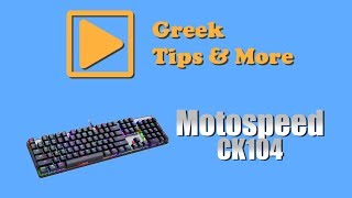 motospeed ck104 - μηχανικό πληκτρολόγιο