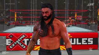 Roman Reigns vs. Goldberg ; steel cage match - August 19, 2021