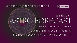 CANCER SOLSTICE & FULL MOON IN CAPRICORN 1° - Astro Consciousness by Milly Murillo