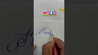 🎊Youthfully perfect cursive handwriting practice@impressivewriting#Shorts💯🥳