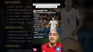 🔥Hot News Viral Trending🔥 Daftar 14 Pemain Timnas Indonesia Lawan Arab Saudi dan Australia 🇮🇩🇮🇩🇮🇩