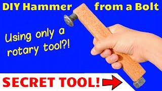 How to Make a Ball-Peen Hammer from an Old Bolt - with a Secret Twist! (no pun intended)