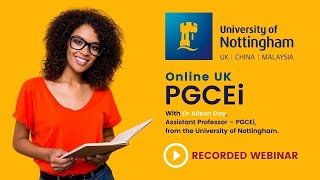 University of Nottingham PGCE International  Webinar - 16 January 2023