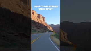 Upper Colorado River Scenic Byway, also called Scenic Route 128. Moab Utah #shorts #roadtrip