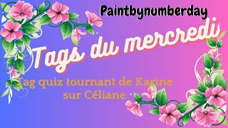 Tag quiz tournant de Karine pour Céliane #23paintbynumberdayblackfriday #paintbynumberday #tag