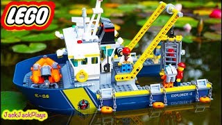 Lego City DEEP SEA Pretend Play! Toy Ships, Cops & Robbers for KIDS! | JackJackPlays