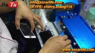 iPhone 6G 6S 7G 7plus LCD Screen Refurbish Machine Operation by using JiuTu Phone Repair Machine