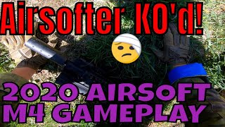 Airsofter Gets KNOCKED OUT FAIL | 2020 HPA M4 + TAG Grenade Gameplay