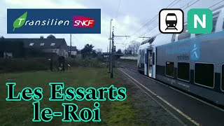 Trains - Transilien Ligne N : Départ d'un UM de Z 57000 (Régio2N) en Gare de Les Essarts-Le-Roi.