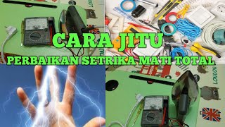 CARA PERBAIKAN SETRIKA MATI#GANTI KABEL SETRIKA