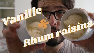 Gelato à la vanile/rhum-raisins - recette de base de gelato style sicilien