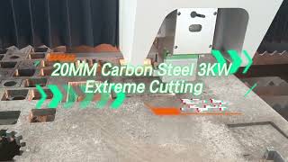 3KW 20MM Carbon Steel Extreme Thick Laser Cutting #fiberlasercutter #metalcutting #manufacturing