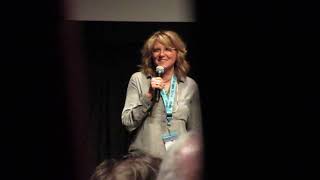 Lucy Lawless introduces her film "Never Look Away" at SXSW on March 8 2024 - Austin TX