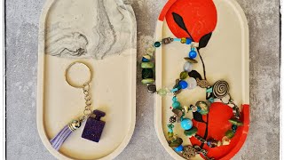 Jesmonite trinket tray designs for you to try - easy and fun!