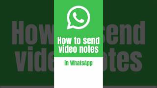 How to send video notes in #WhatsApp NEW EXPERIENCE