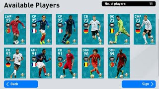 POTW UEFA EURO 2020 PACK OPENING PES 2020 MOBILE