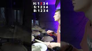 Beginner Drum Groove #drums #drummer #shorts #music #vicfirth