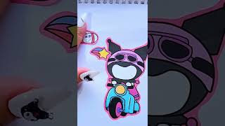 Play with my Kuromi paper doll #sticker #sanriokuromi #kuromi