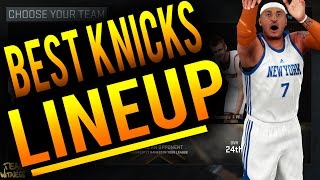 NBA 2K16 Tips: BEST KNICKS LINEUP! Beating The Undefeated Warriors & How To Win With The Knicks!