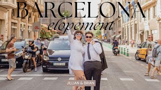 Rock and Roll Wedding Elopement in Barcelona