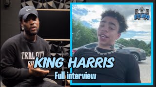 King Harris Talks Growing Up in the Hood - Domani, T.I, School fight footage + more (Full Interview)