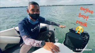 (Boat Series) Episode 13 - Memancing sambil sambut birthday bersama keluarga (Sampai engine rosak)