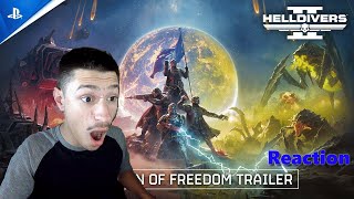 Swaggy's Here| Reaction to Helldivers 2 - Escalation of Freedom Announcement Trailer | PS5 & PC