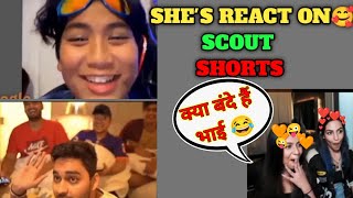 @SHARKSHE and @MilikyaMili React on @officialscoutop Short Funny Short 😂 | Mavi Omegle funny video