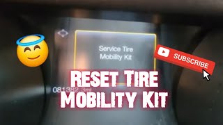 How to: Reset Service Tire Mobility Kit WARNING ⚠️