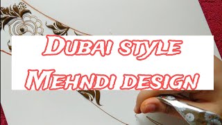 Day-3 || dubai style Henna design ||bold dubai flower mehndi design