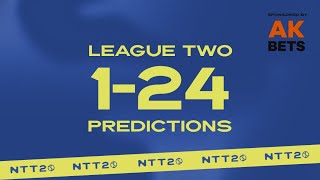 League Two 1-24 Predictions: Is It BRADFORD CITY'S Time? - NTT20 (EFL)