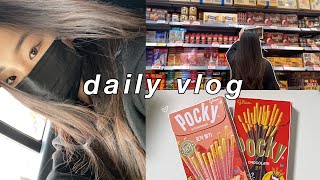 ♡vida na coreia | daily vlog: compras na daiso, cozinhando, coffee shops, etc